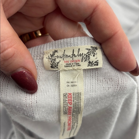 Free People Intimately Henley Long Sleeve PJ Top - Picture 5 of 6